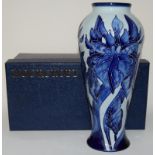 Moorcroft "Windrush" vase 20.5cms high, fully marked & signed to base, boxed 2001.