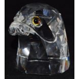 Swarovski Crystal large Eagles/Hawk/Falcon Head 010064, 10cms high boxed.