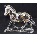Swarovski Crystal Zebra from the Rare Encounters collection, code 1050853 retired, boxed with