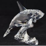 Swarovski Crystal Orca / killer whale code 622939 retired, boxed with paperwork.