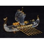 Swarovski Crystal Journeys Viking Ship 267879 boxed.