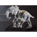 Swarovski Crystal large Elephant 2006 11" long limited edition, comes with framed certificate of