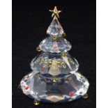 Swarovski Crystal Christmas Tree code 266945 retired, boxed with paperwork.