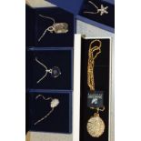 Swarovski Crystal Necklaces/Pendants all boxed (5)