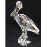 Swarovski Crystal Spoonbill code 931748 retired, boxed with paperwork.