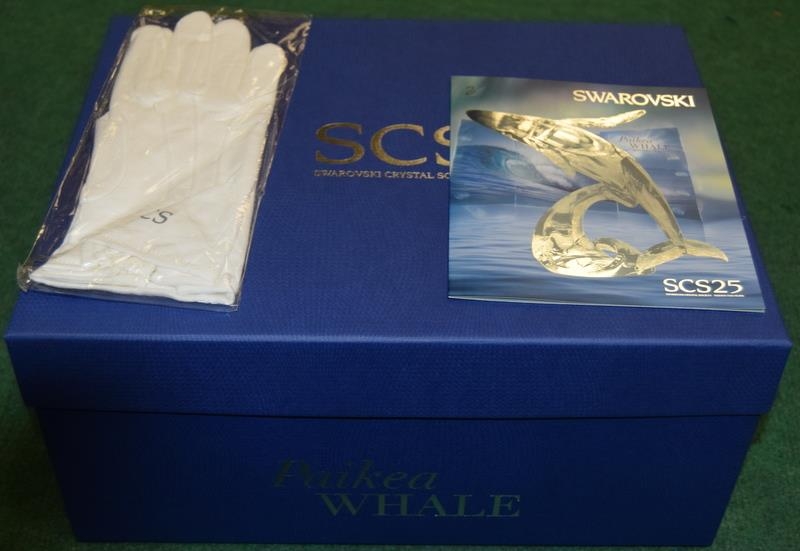 Swarovski Crystal Society Paikea Whale, code 1095228 retired, boxed with all relevant paperwork & - Image 3 of 3