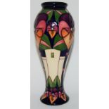 Moorcroft "Trilogy" vase 21cms high 2006 by Rachel Bishop, fully marked & signed to base.