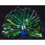 Swarovski Crystal Society Peacock Arya code 5063694 retired, boxed with certificate of authenticity.