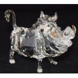 Swarovski Crystal Disney Lion King Pumba, code 1049784, retired, boxed with paperwork.