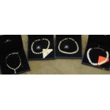 Swarovski Crystal necklace 9025235, 1 792 770, 1806 389, plus one other all boxed (4)