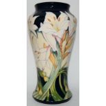 Moorcroft Madonna Lily limited edition 39/100 large vase 26cms high fully marked & signed to base by