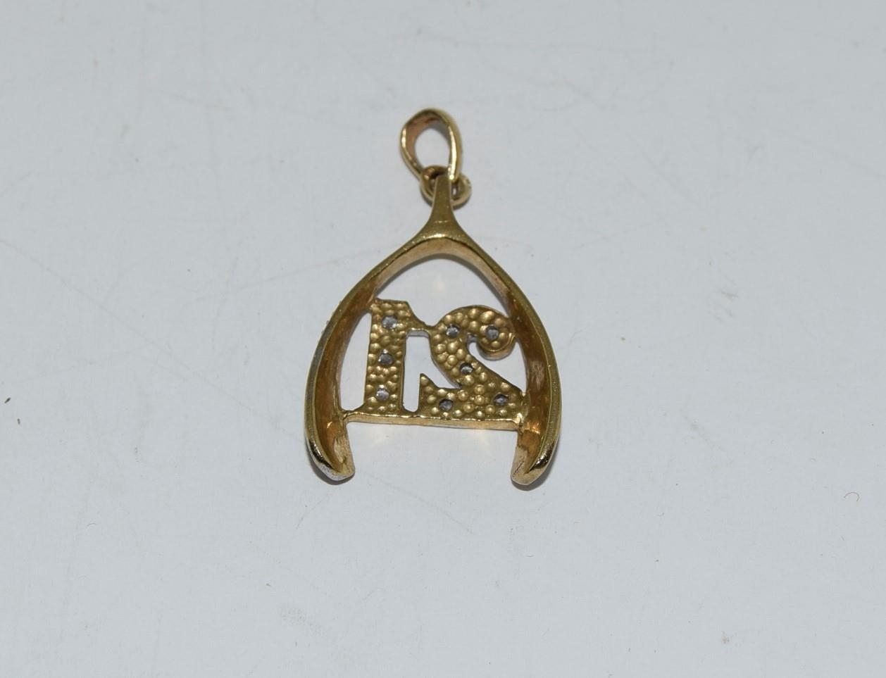 9ct gold charm diamante set for 21 years old - Image 5 of 6