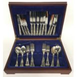 boxed cutlery set in the Queens pattern inspect