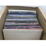 BOX OF ROCK AND POP VINYL LP RECORDS. To include David Bowie - Focus - George Benson - The Who -