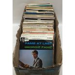 Large box of various 50?s and 60?s extended play vinyl records. Genre?s to include Folk - Pop - Jazz