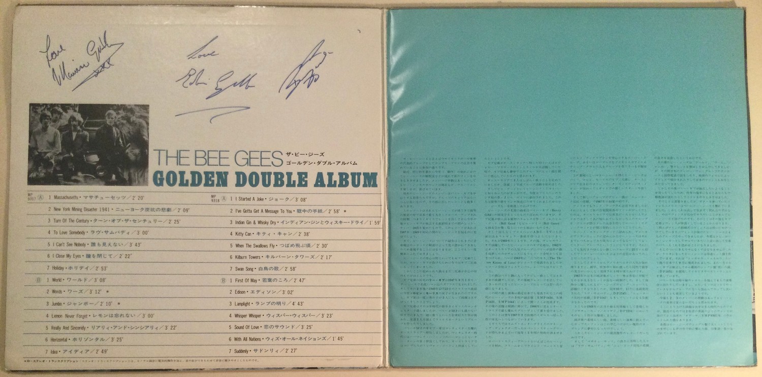 BEE GEES AUTOGRAPHS. Here we have 3 signatures from the iconic band The Bee Gee's. Signed on the - Image 3 of 4