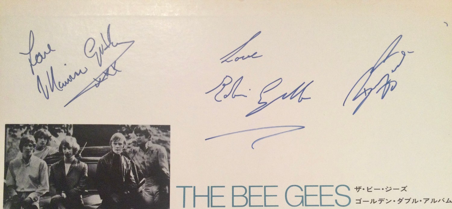 BEE GEES AUTOGRAPHS. Here we have 3 signatures from the iconic band The Bee Gee's. Signed on the - Image 4 of 4