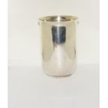 925 silver beaker with gilt linning 10x7cm 120gm
