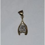 9ct gold diamante charm for 18 years old