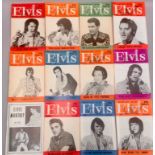 ELVIS PRESLEY COLLECTION OF FAN MAGAZINES. 13 copies of Elvis Mail mags - 27 copies of Elvis