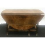 For restoration 18th century elm drop leaf farmhouse table with drawers on splayed feet