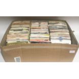 LARGE BOX OF ROCK AND POP VINYL SINGLES. ,Here we have hits and some non hits ranging from the