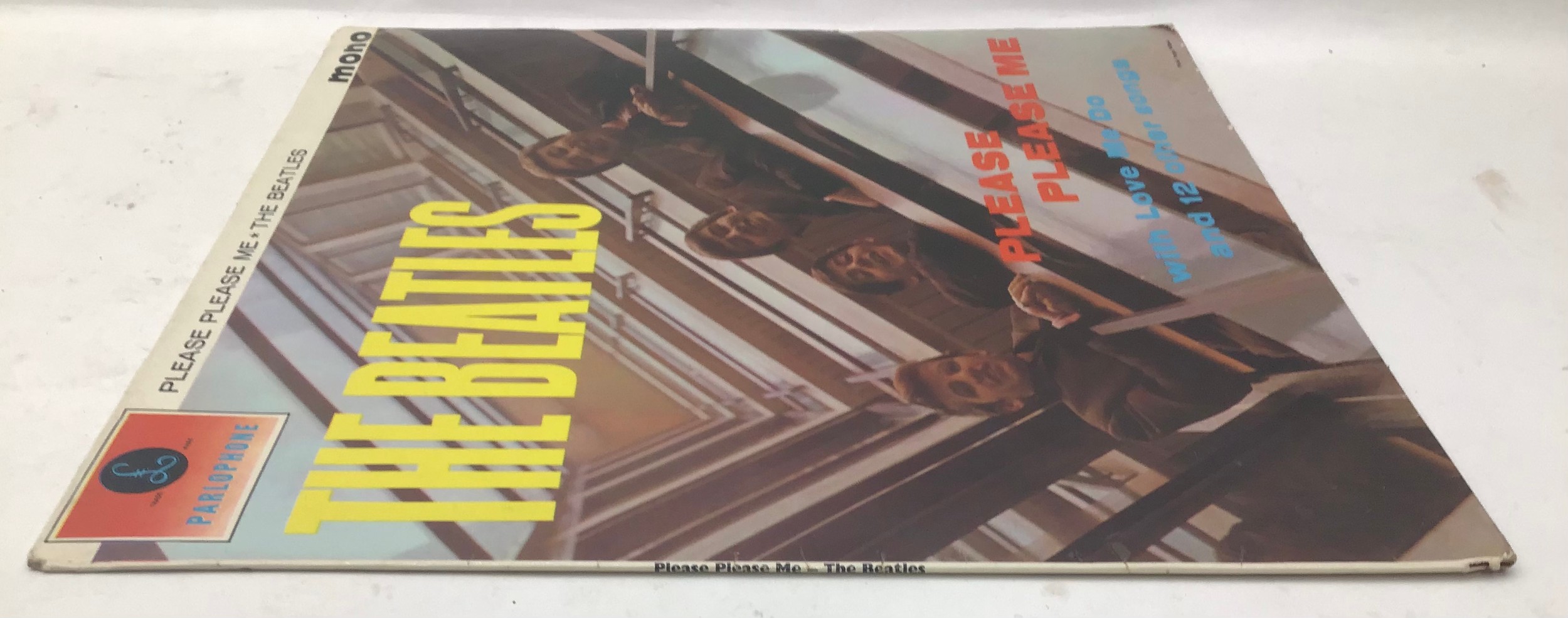 BEATLES - BLACK AND GOLD ?Please Please Me? LP vinyl record. Found on the Parlophone label PMC - Image 8 of 13