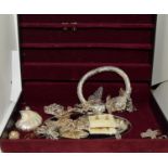 Jewellry box of mixed silver Jewellery