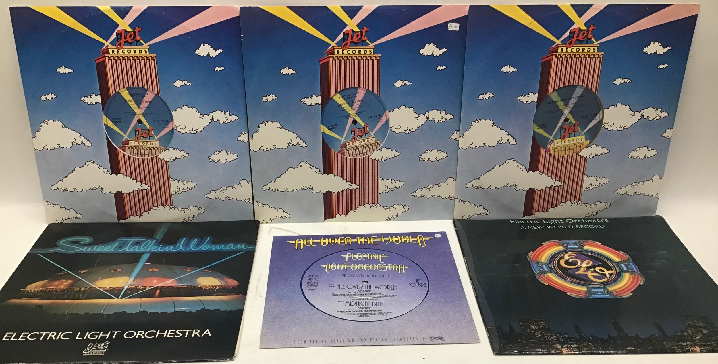 ELECTRIC LIGHT ORCHESTRA VINYL RECORDS. Here in 12? x 10? and LP formats we have ELO on coloured