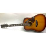 KAY 520-12 HUMMINGBIRD GUITAR. This 1970?s 6 string guitar has the sunburst finish and comes with