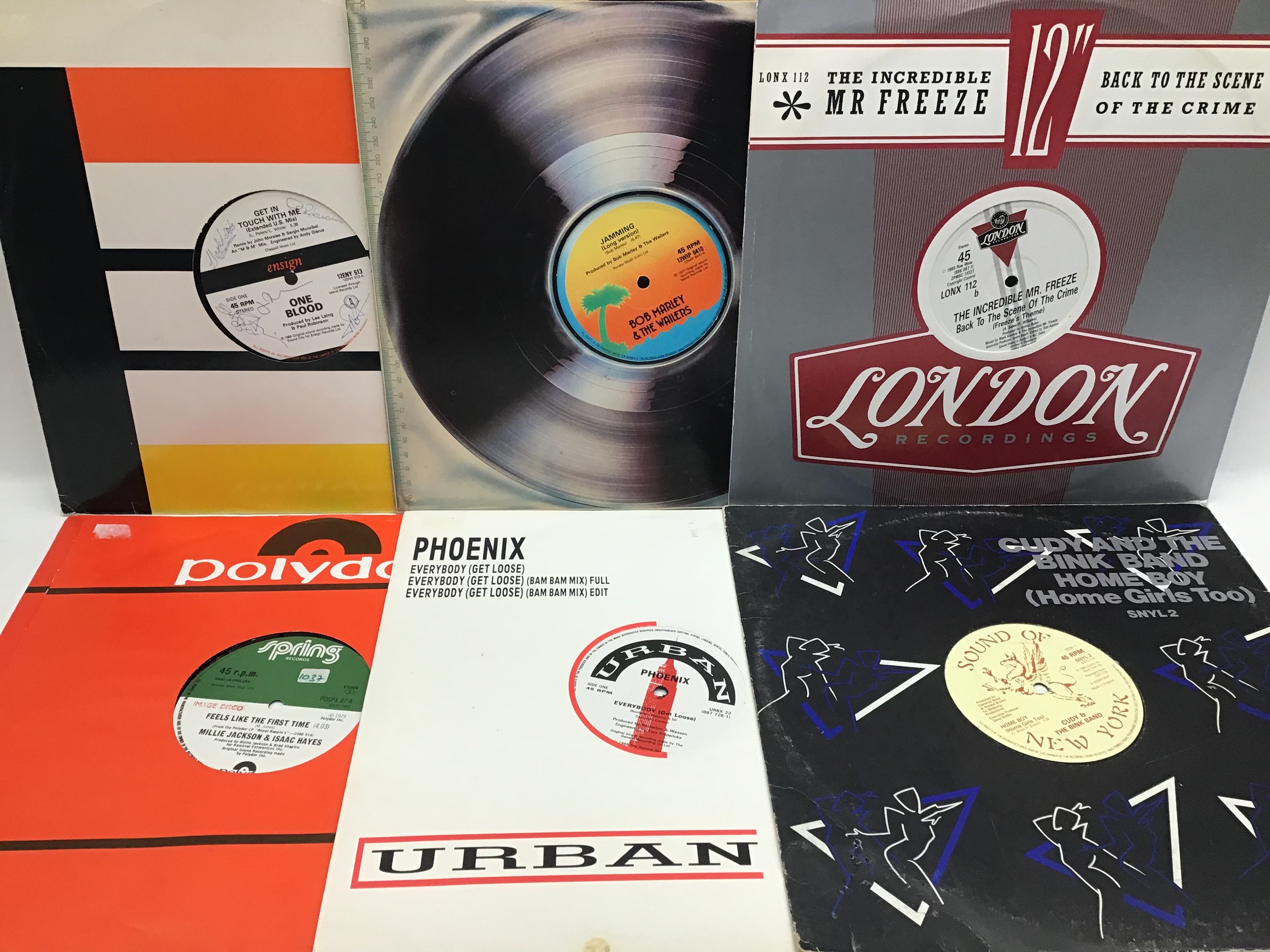 BOX OF 12? VINYL SINGLES. Here we have various disco / reggae / dance genres from the 70?s and 80? - Image 4 of 5