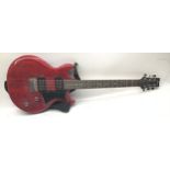 TRANSPARENT RED IBANEZ GIO GAX 30 ROCK & ROLL STYLE 6-STRING ELECTRIC GUITAR. Pickups: 2 x