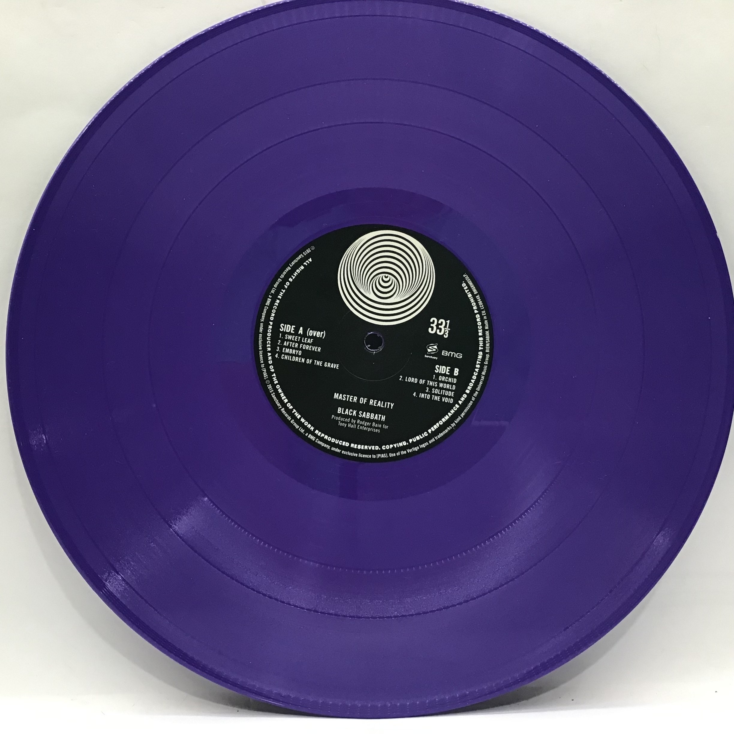 Black Sabbath ?Master of Reality? HMV exclusive and limited to 500 copies. Released on purple - Image 4 of 4