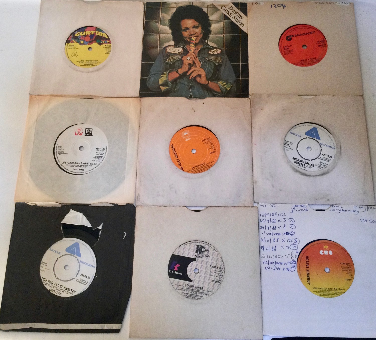 BOX OF VARIOUS DISCO 7? SINGLES. Great selection of many classics here from artists such as - The - Image 2 of 4