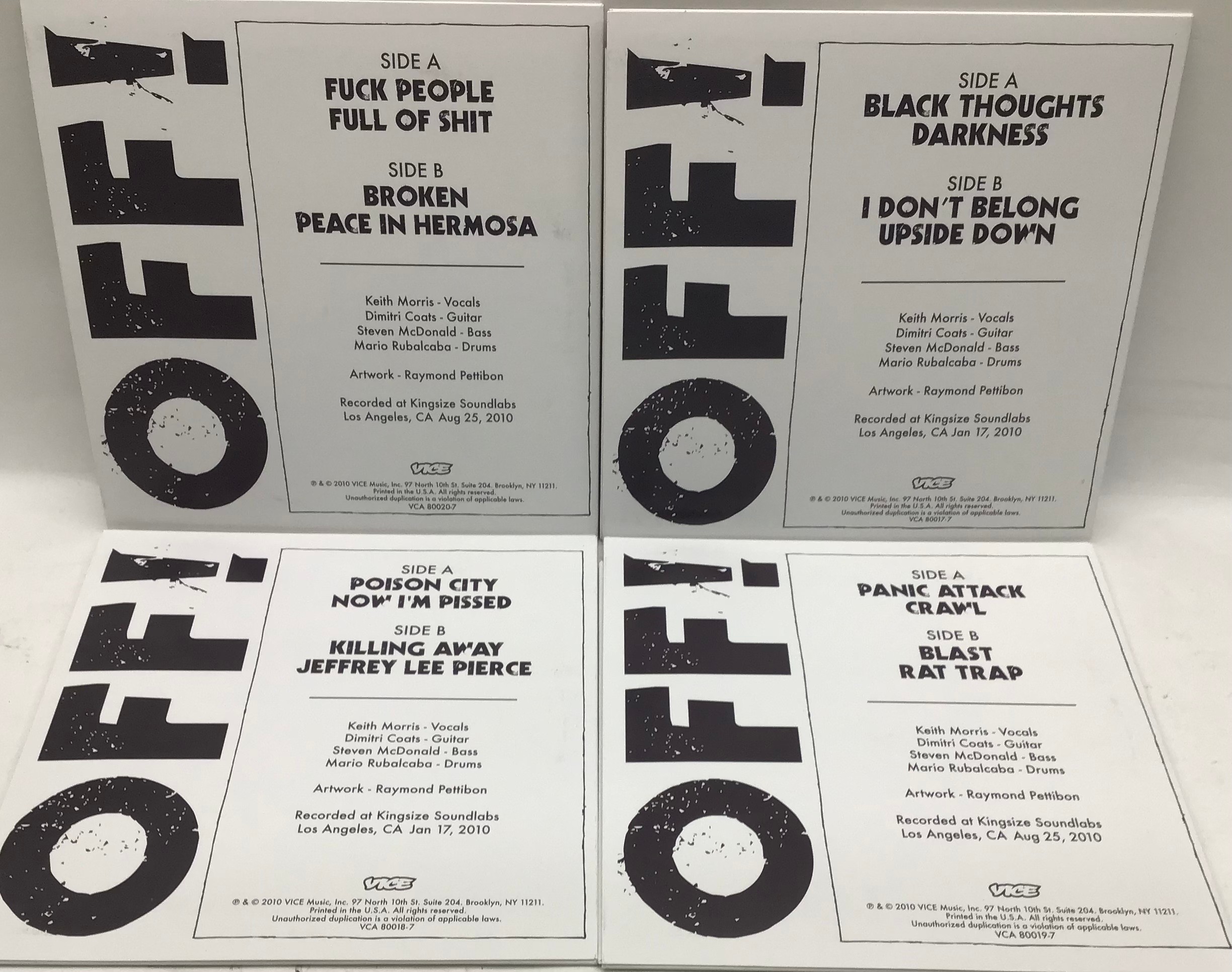 Off! First Four EPs box set released in 2010 on Vice records No. VCA 800217 and found in Ex - Image 4 of 4