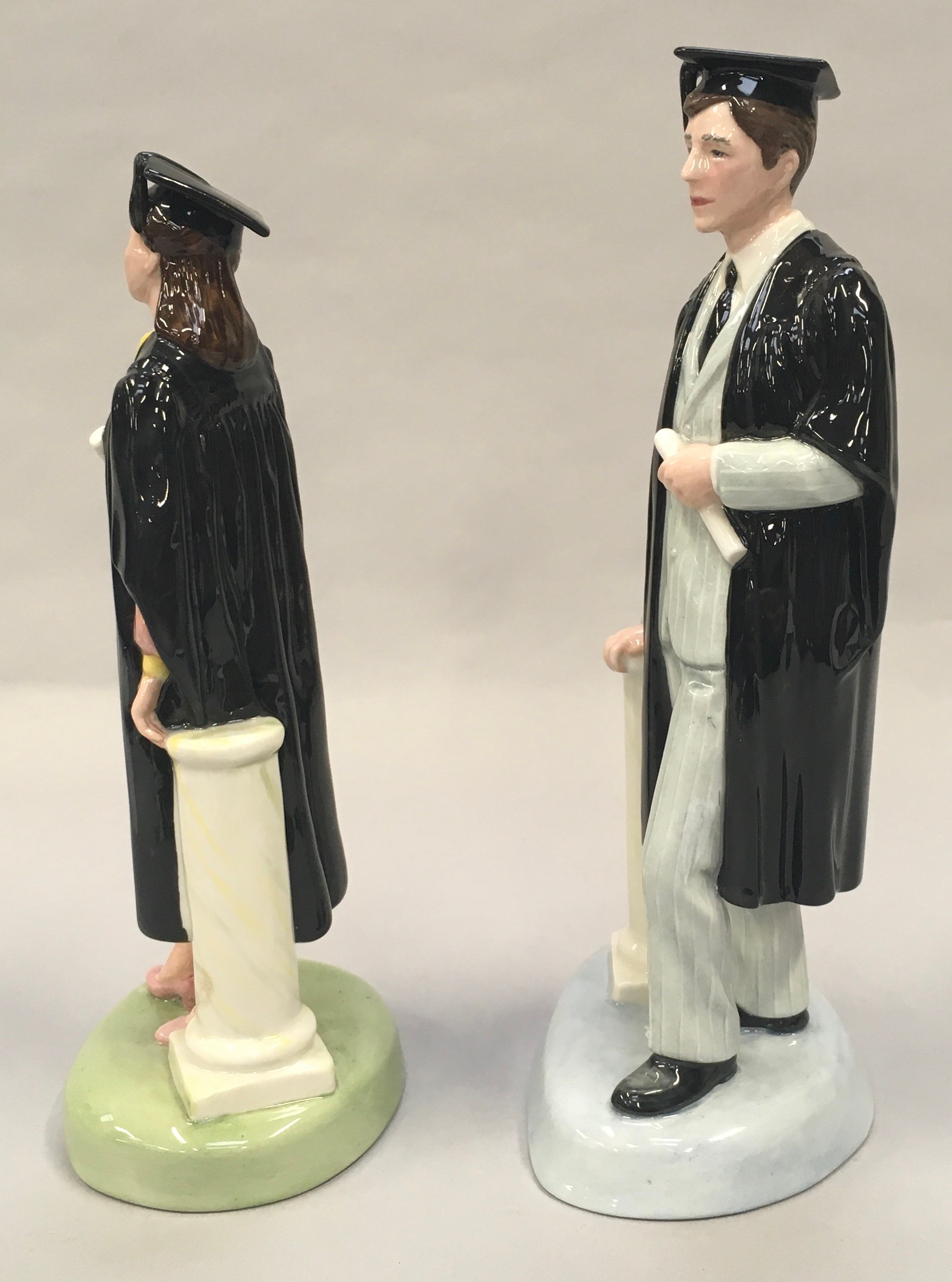 The Royal Doulton Figurine The Graduate HN3017 together with The Graduate HN3016, boxed - Image 3 of 6