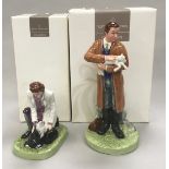 Royal Doulton figures Town Veterinary HN4651 together with country veterinary HN4651 Both classic