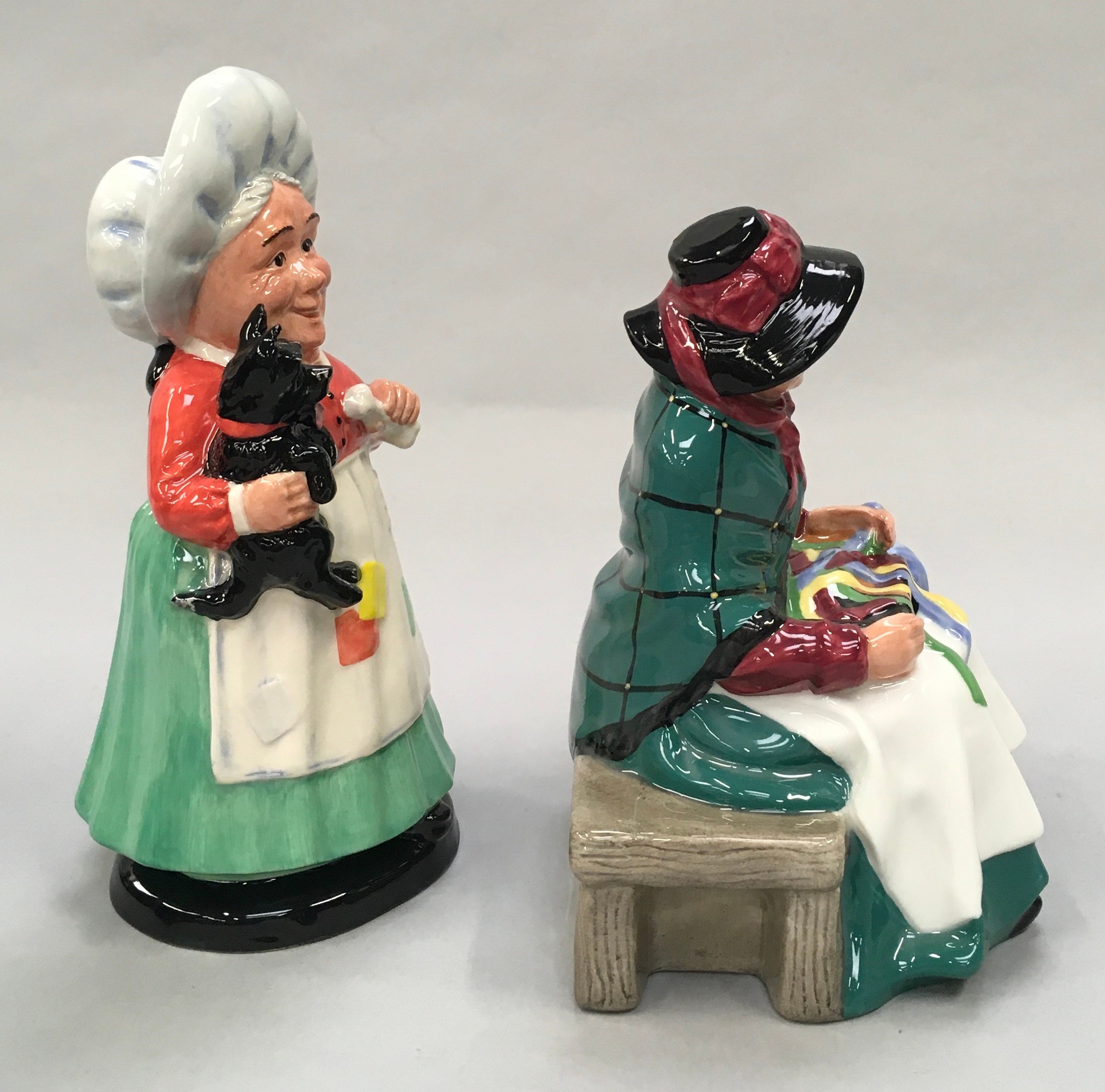 Royal Doulton Figurine Silks and Ribbons HN2017 together with Old Mother Hubbard DNR3, Boxed - Image 5 of 6