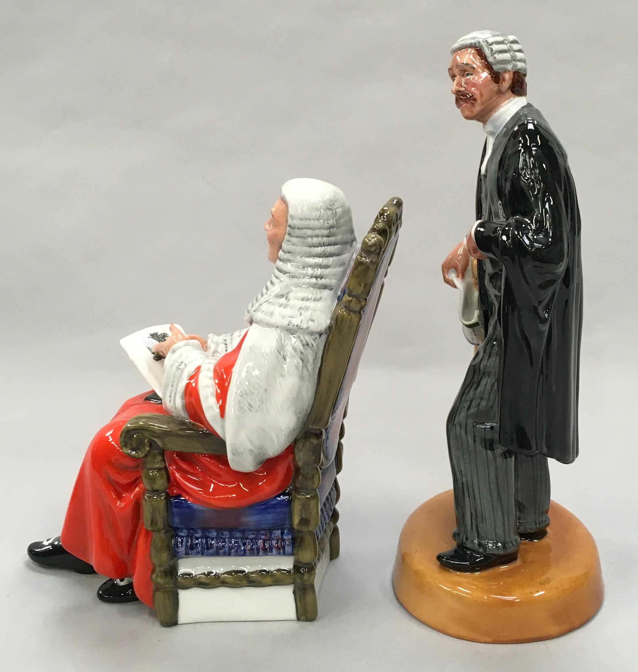 Royal Doulton Figurine The Lawyer HN3041 together with The Judge HN2443, boxed - Image 3 of 6