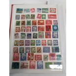 Red album German stamps