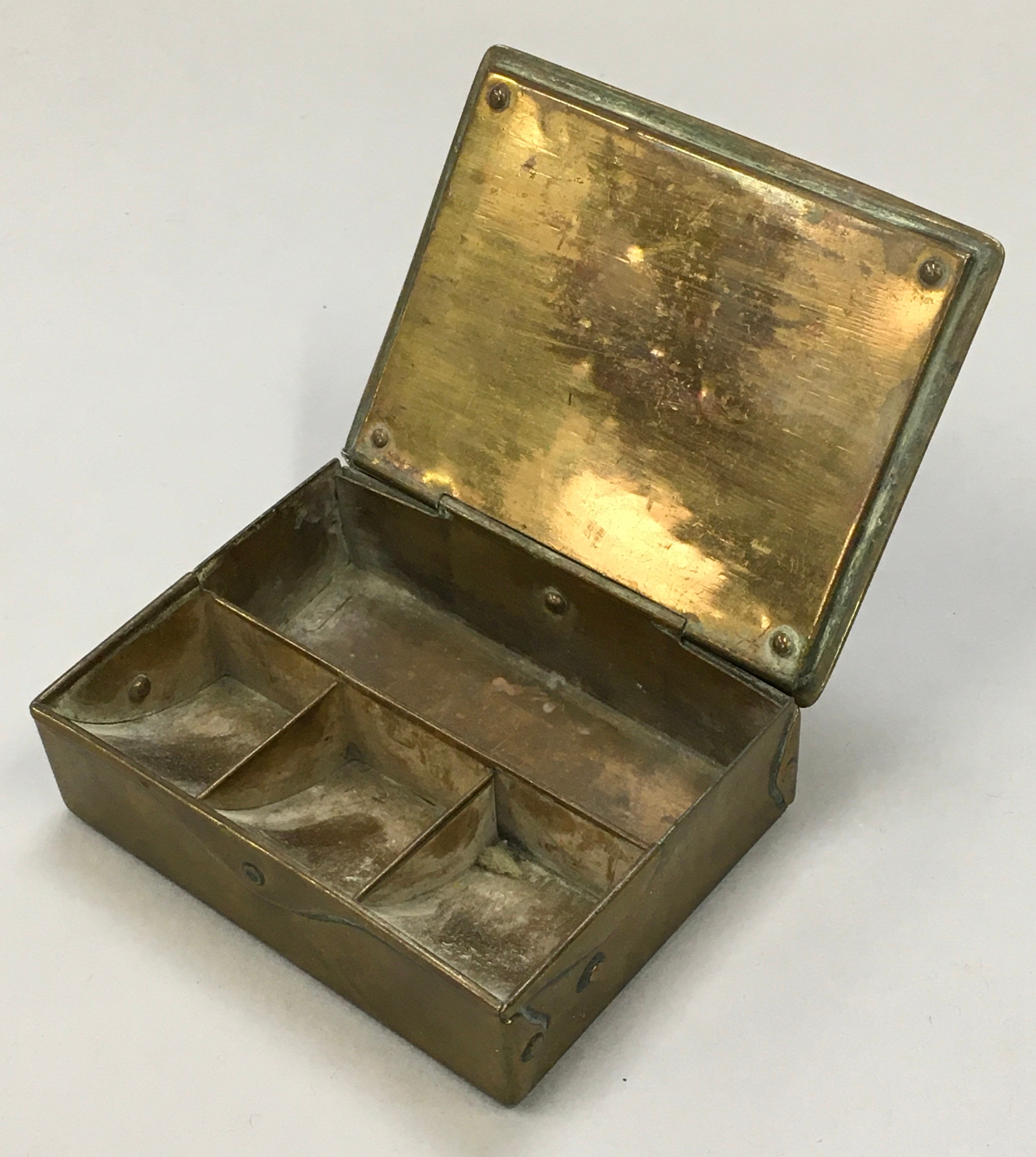 British Empire foundation together with a brass stamp box. - Image 3 of 6