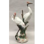 Lladro "1611" Courting Cranes porcelain figure.