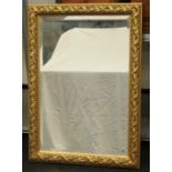 Pair of large ornately framed vintage hall mirrors 36.5" x 25.5" and 34.5" x 24.5"