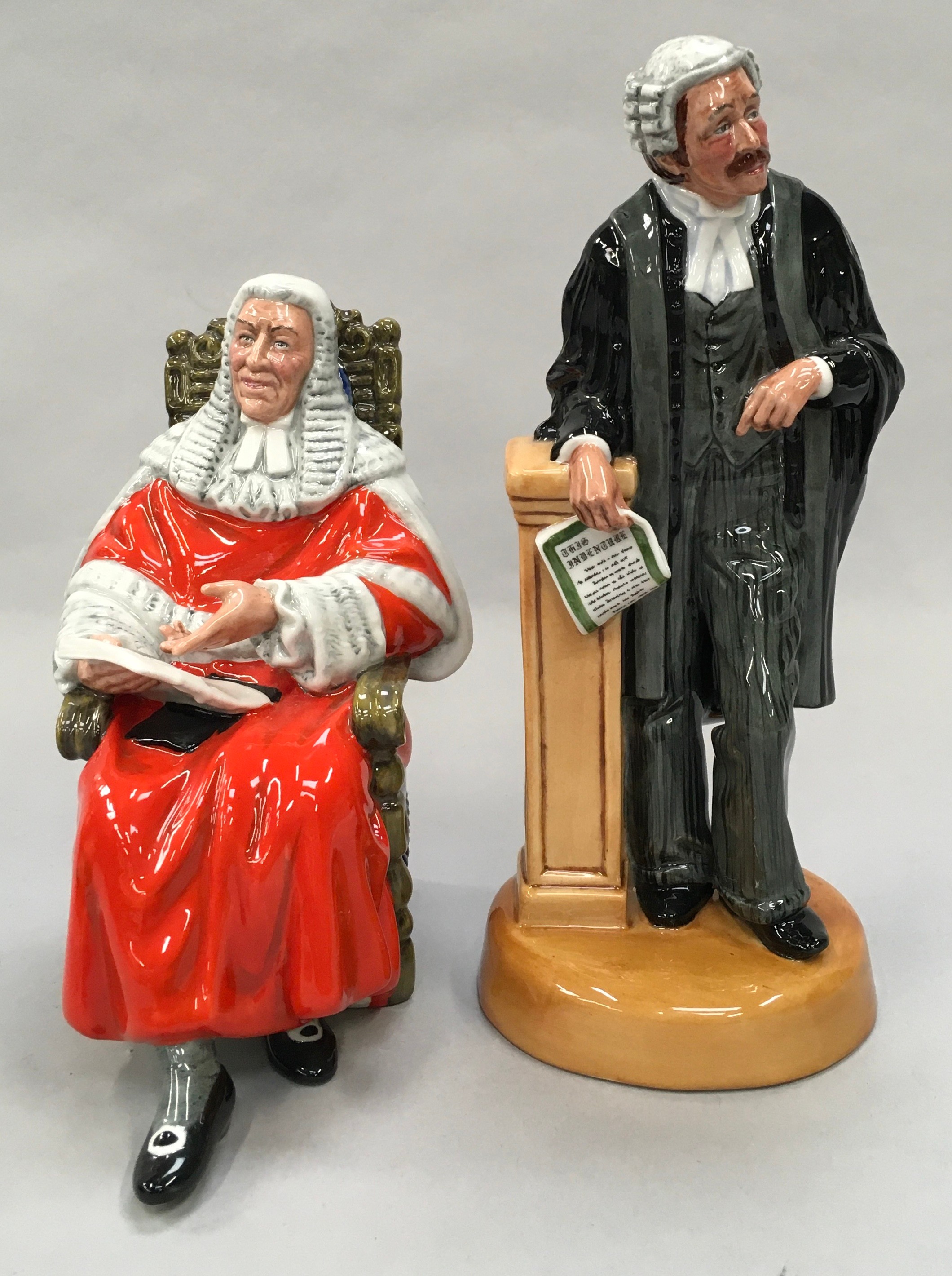 Royal Doulton Figurine The Lawyer HN3041 together with The Judge HN2443, boxed - Image 2 of 6