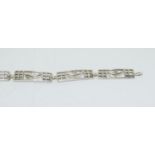 A Scottish hallmarked Mackintosh silver bracelet.