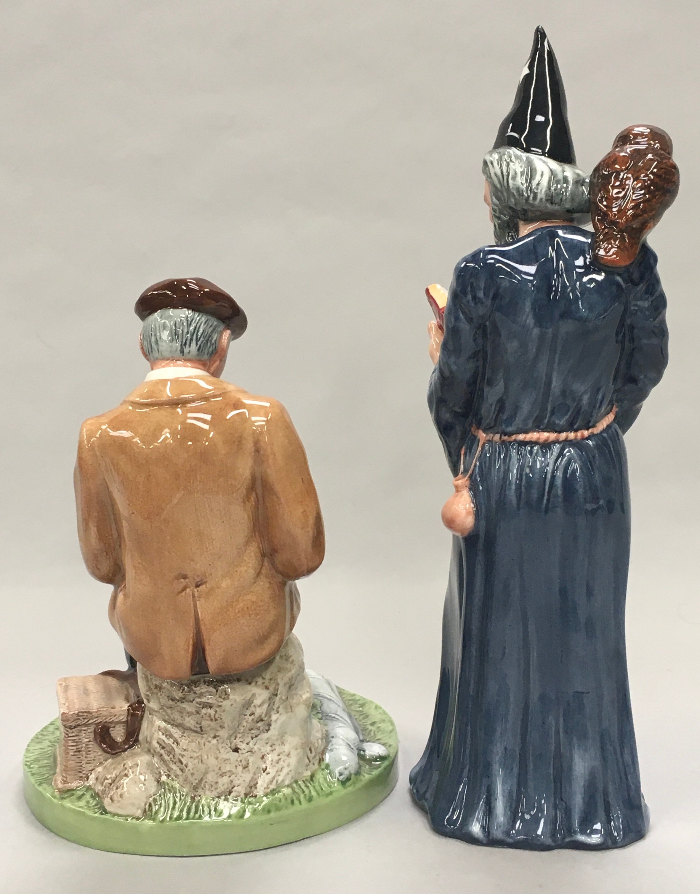 Royal Doulton figurine The Wizard HN2877 together with The Fisherman HN4511, Boxed - Image 4 of 6