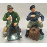 Royal Doulton Figurine The Good Catch, HN2258 1966-86 together with The Lobster Man HN2317