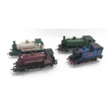 Four Hornby tank locomotives - 205/Stuart/GNR 1247/Tolgustin. Generally Good condition.