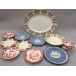 Various mix china to include Wedgwood, Mid Winter , and oriental trios