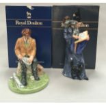 Royal Doulton figurine The Wizard HN2877 together with The Fisherman HN4511, Boxed